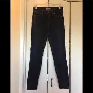 MADEWELL skinny dark denim jeans